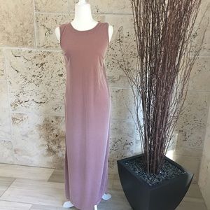 Lulu's Pink Shield and Sword Maxi Dress, size S